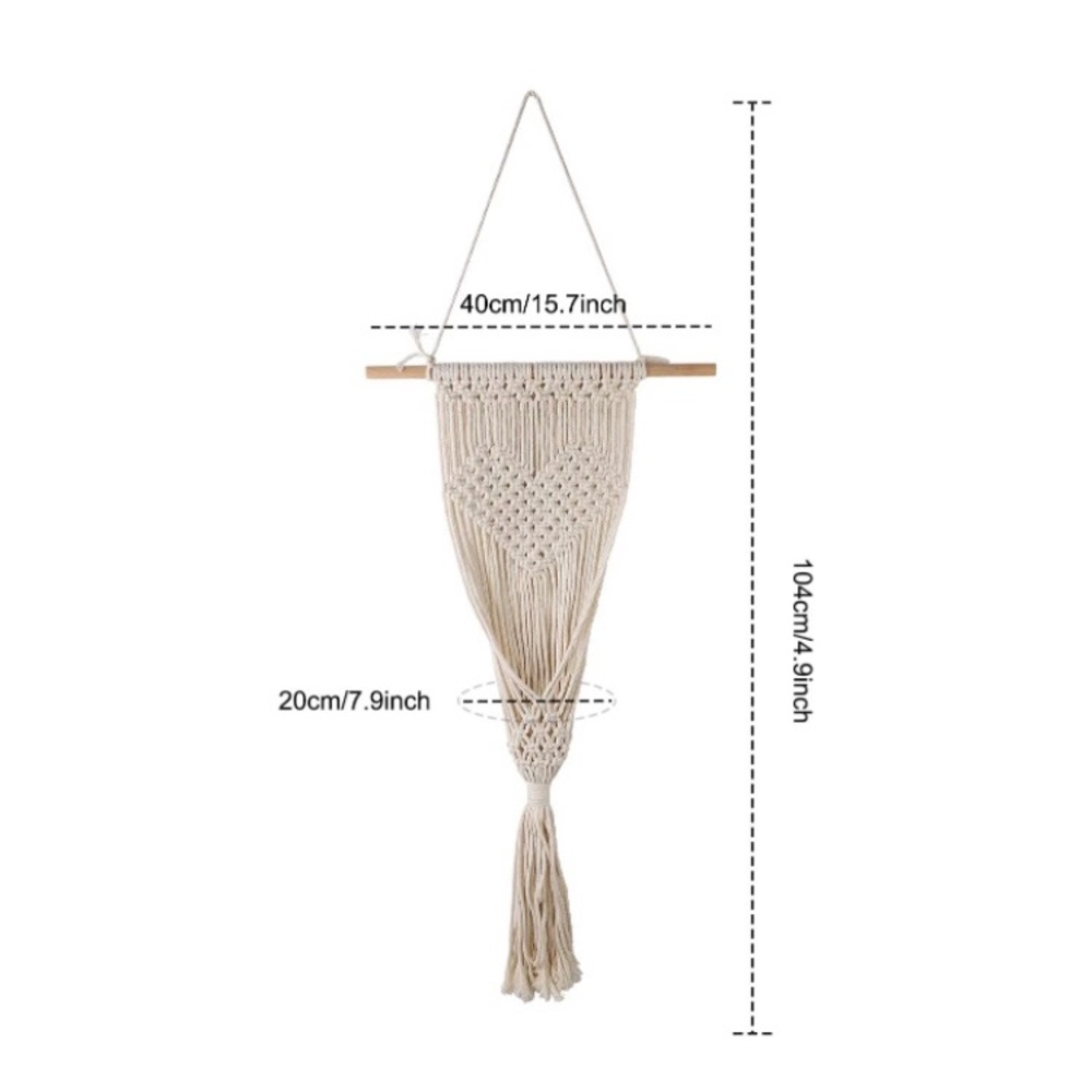 New Macrame Plant Hanger Shelf - Picture 2 of 4